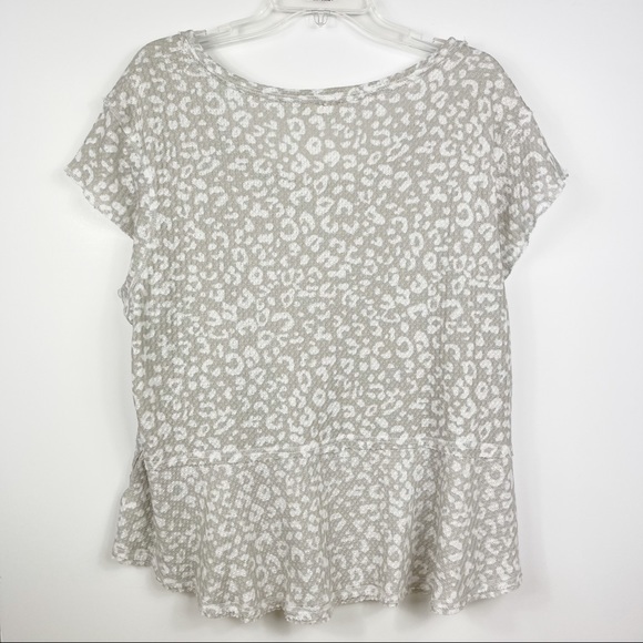 3 for $30 Altar’d State Cheetah Print Waffle Top - Picture 3 of 11